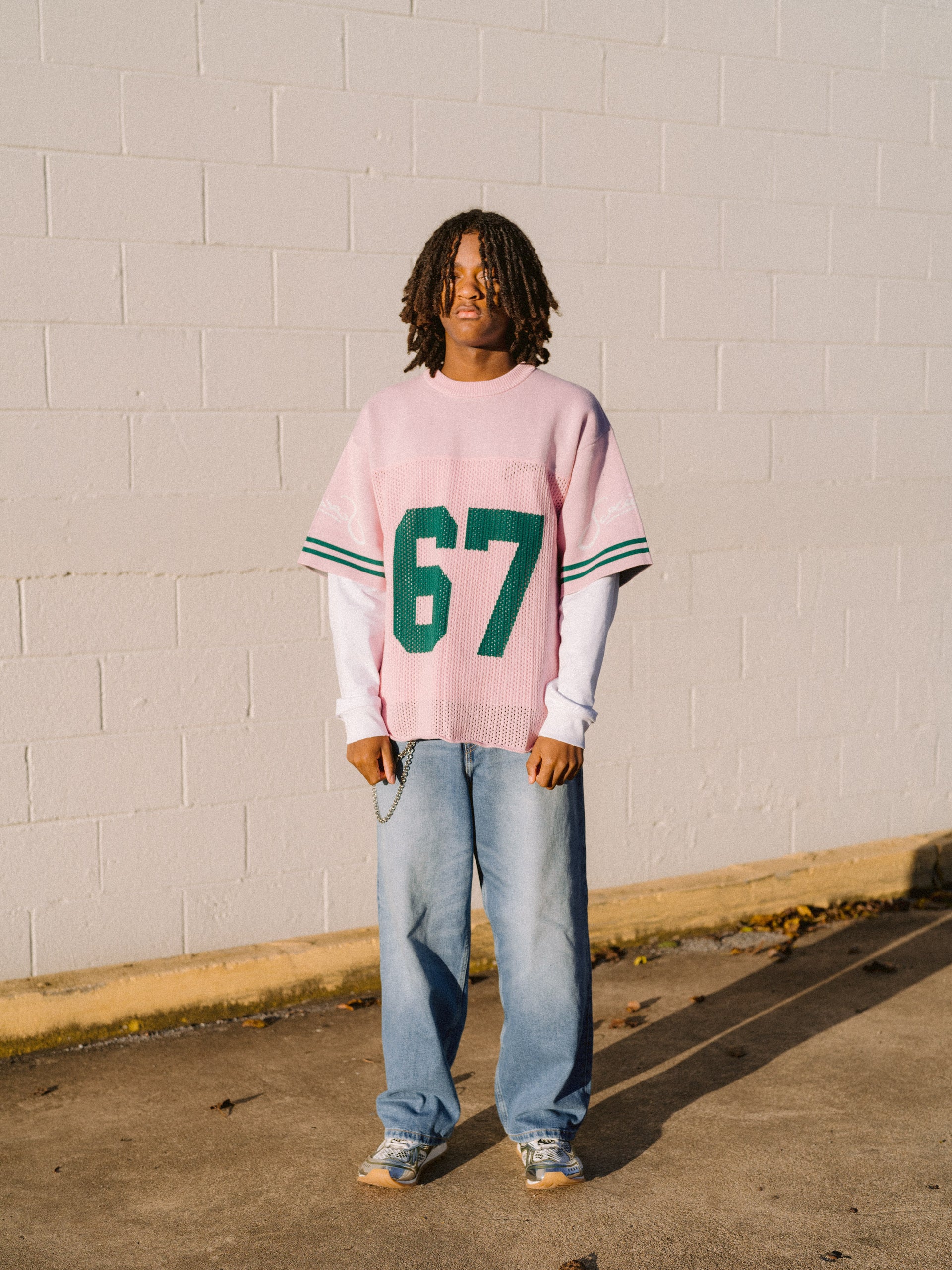(Pink) Sunday 67 Knitted Jersey