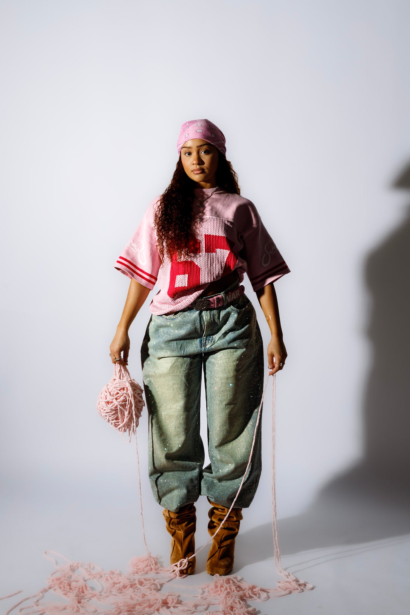 (Pink) Sunday 67 Knitted Jersey