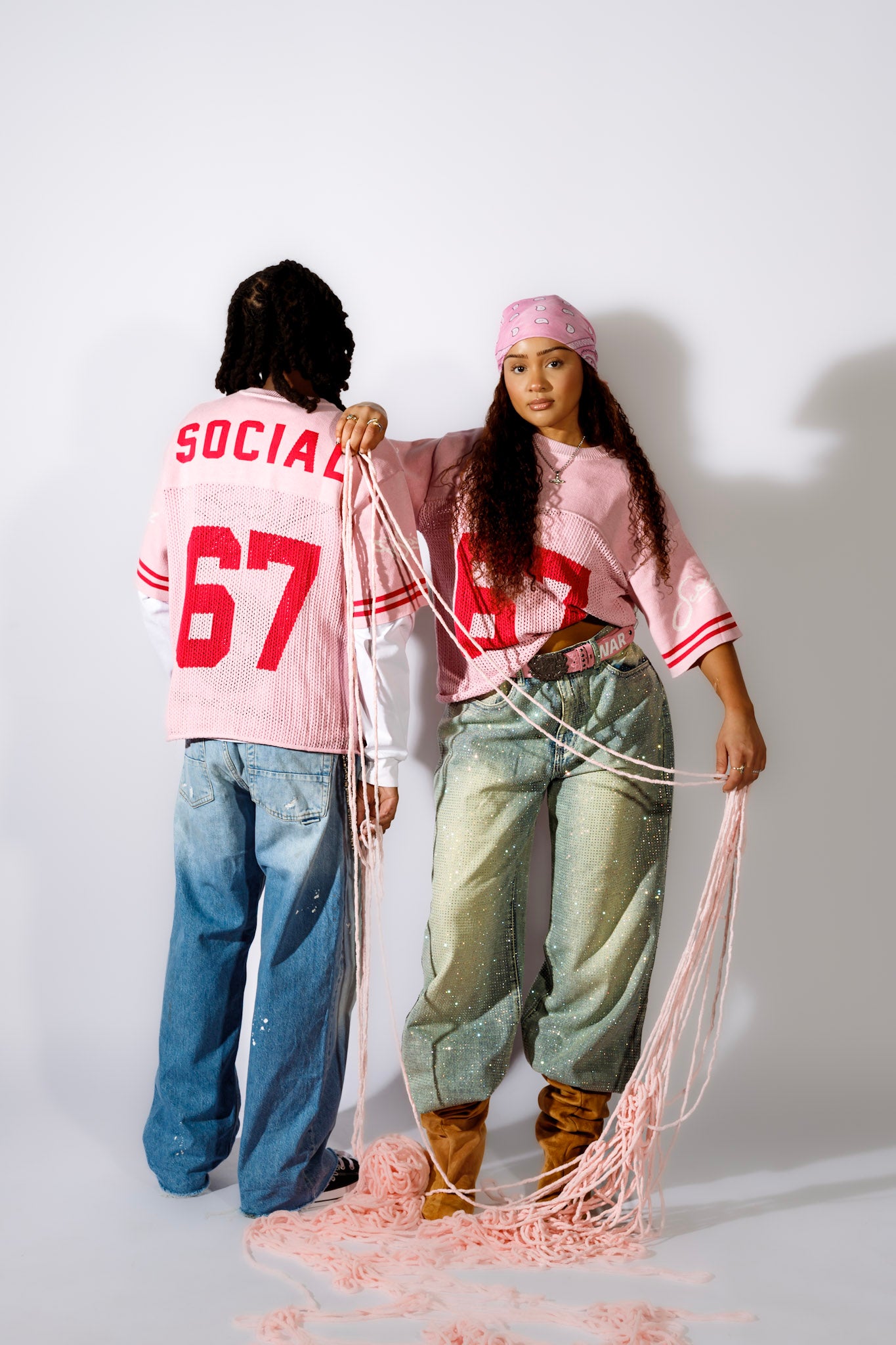 (Pink) Sunday 67 Knitted Jersey